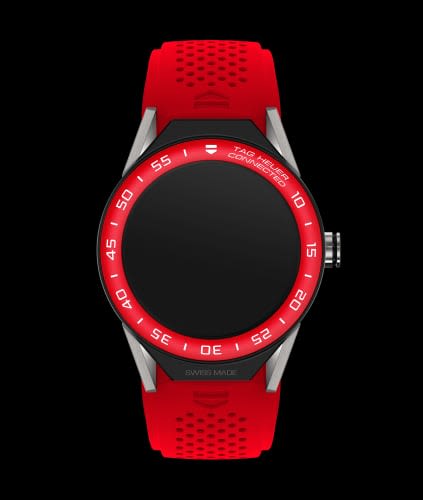 TAG Heuer Carrera Connected Modular 45 Titanium / Red Aluminum / Red Rubber