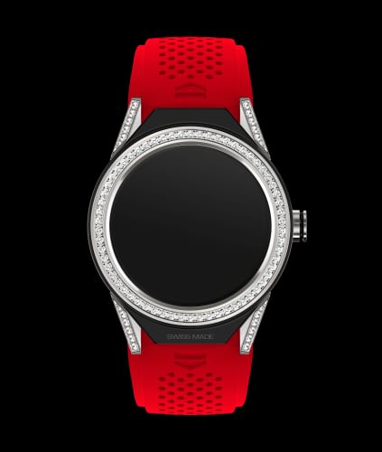 TAG Heuer Carrera Connected Modular 45 Titanium / Diamond Lugs / Diamond / Red Rubber