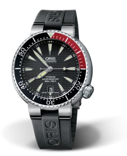 Oris Divers Date Titanium / Black / Rubber