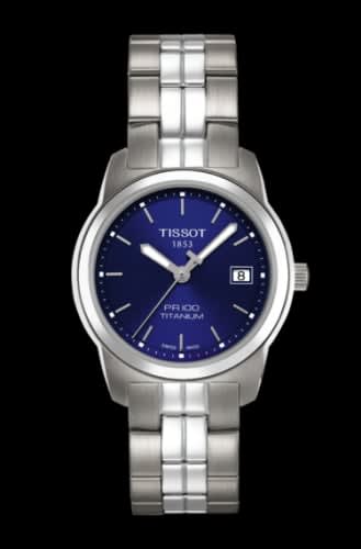 Tissot PR 100 Quartz 27 Titanium / Blue / Bracelet