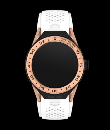 TAG Heuer Carrera Connected Modular 45 Black Titanium / Rose Gold / White Rubber