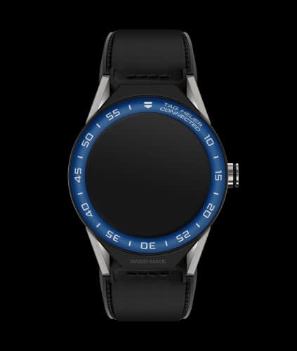 TAG Heuer Carrera Connected Modular 45 Titanium / Blue Aluminum / Black Calf