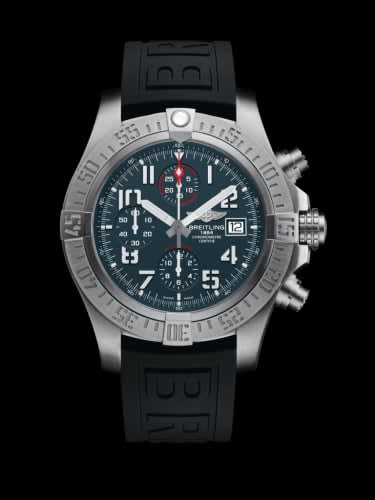 Breitling Avenger Bandit Titanium / Titanium Gray / White Hands / Rubber / Pin