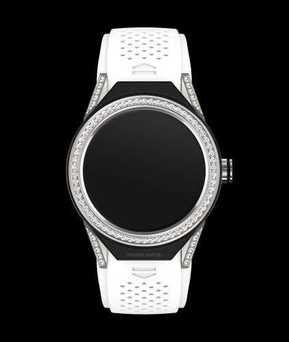 TAG Heuer Carrera Connected Modular 45 Titanium / Diamond Lugs / Diamond / White Rubber