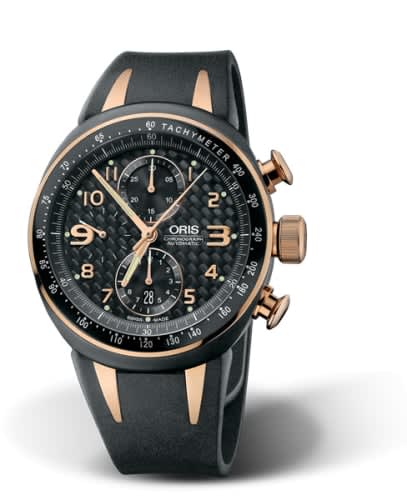 Oris TT3 Chronograph Titanium - Rose Gold / Black / Rubber