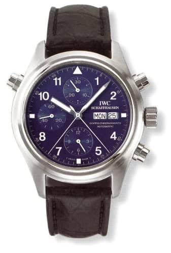 IWC Schaffhausen Pilot's Watch Doppelchronograph Platinum / Blue / French