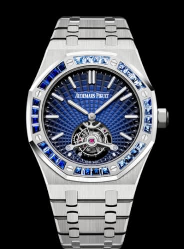 Audemars Piguet Royal Oak Ultra Thin Tourbillon Platinum / Smoked Blue Evolutive / Sapphire