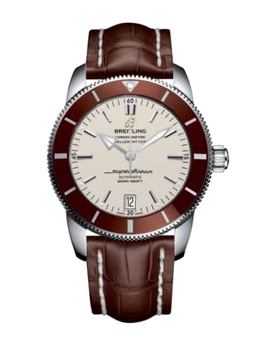 Breitling Superocean Heritage II 42 Stainless Steel / Bronze / Silver / Croco