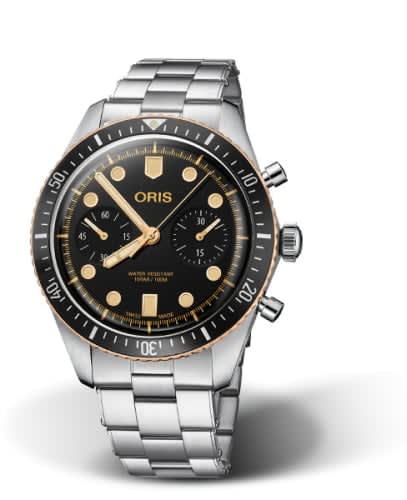 Oris Divers Sixty-Five 43 Chronograph Stainless Steel / Bronze / Black / Bracelet
