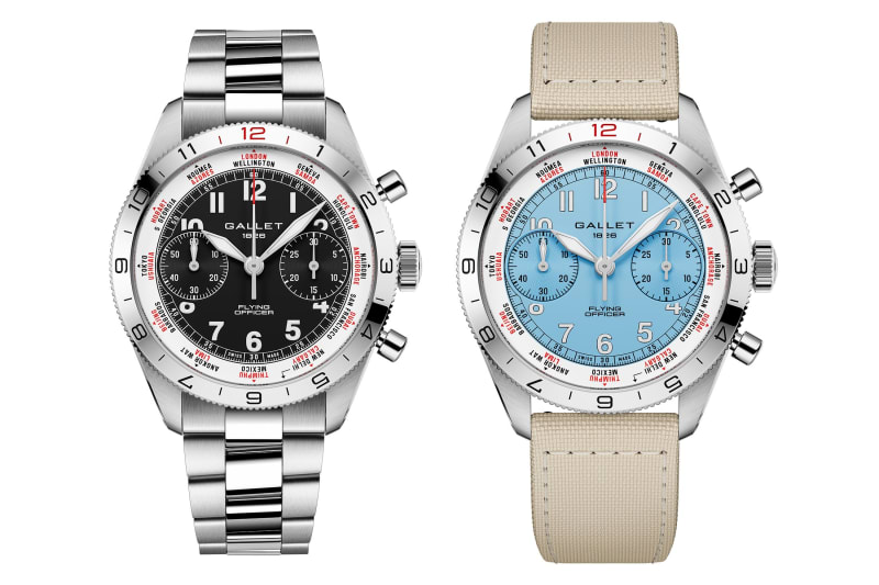 Gallet Flying Officer Chronograph 40 Black