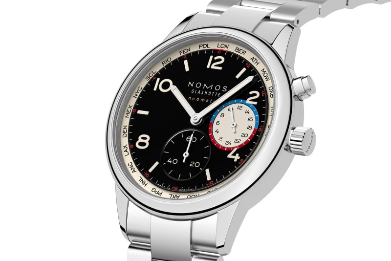Nomos Glashütte Club Sport Neomatik Worldtimer Dark