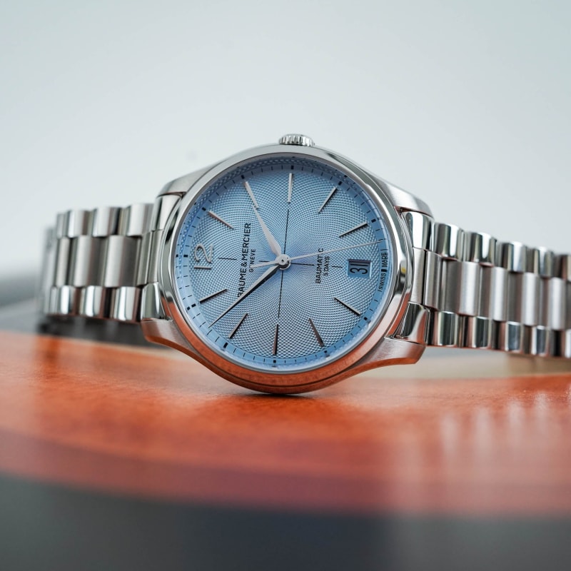 Baume & Mercier Clifton Baumatic 39mm Ice Blue