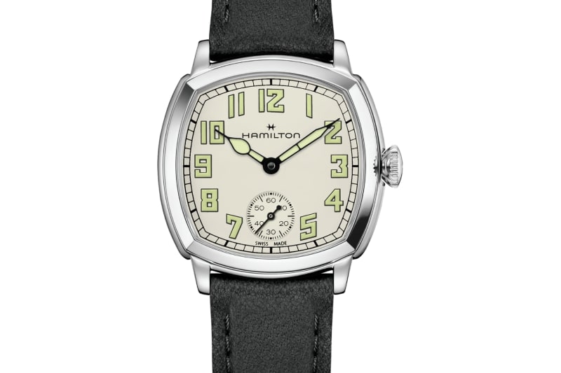 Hamilton American Classic Cushion 30mm Stainless Steel