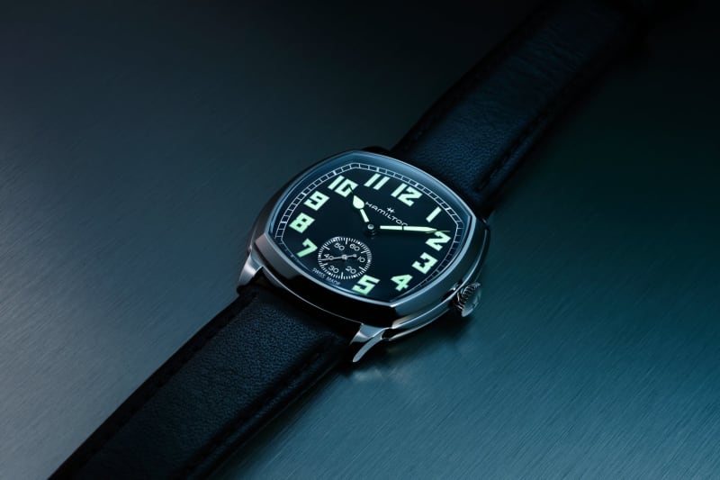 Hamilton American Classic Cushion 34mm Black Dial