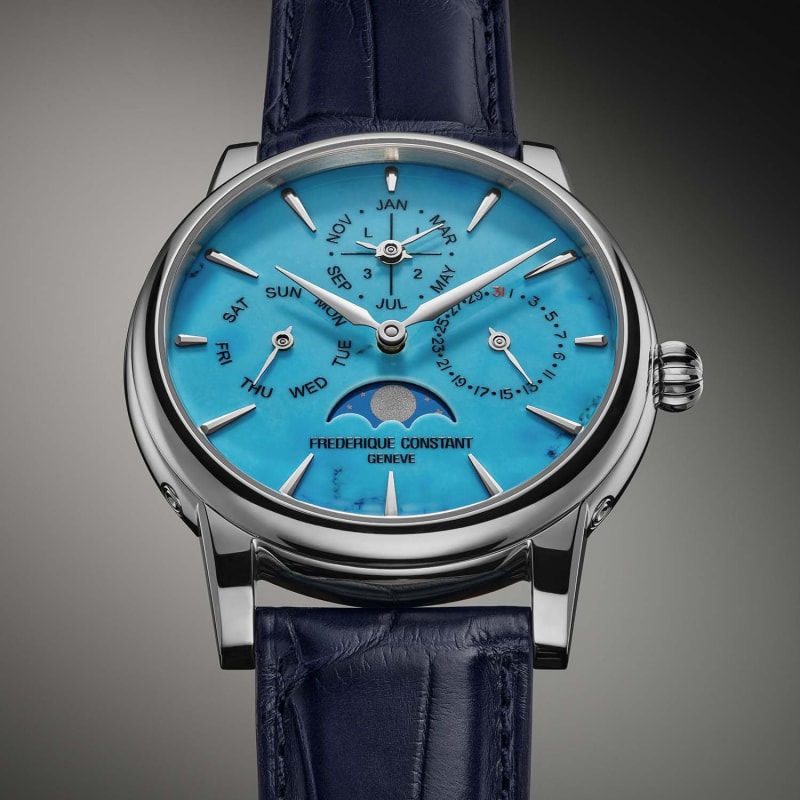 Frederique Constant Elements Collection 2026 Classic Perpetual Calendar Manufacture Turquoise