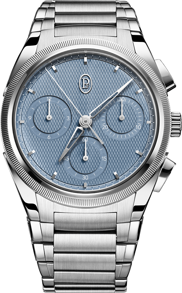 Parmigiani Fleurier Tonda PF Chronograph 40mm No Date Steel Platinum Mineral Blue COSC