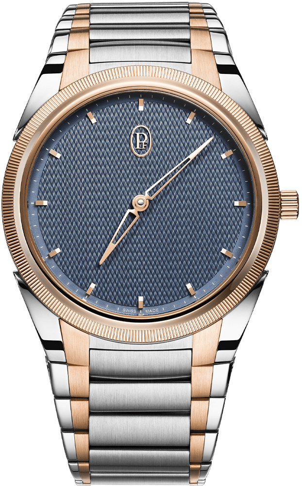 Parmigiani Fleurier Tonda PF Micro-rotor No Date Steel Rose Gold Stone Blue