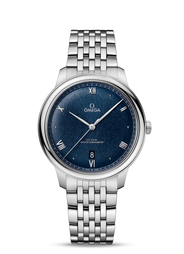 Omega De Ville Master Chronometer Stainless Steel / Blue / Bracelet