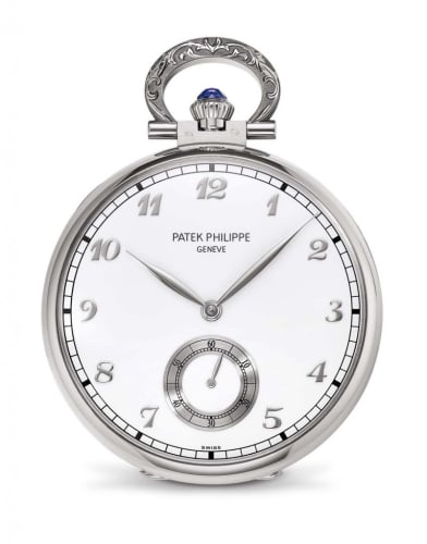 Patek Philippe Pocket Watch Lepine White Gold / Pittsburgh