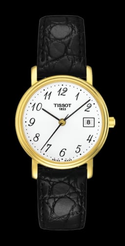 Tissot Desire Quartz 27 Yellow Gold PVD / White / Strap