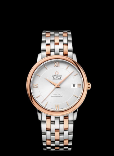 Omega De Ville Prestige Co-Axial 36.8 Stainless Steel / Red Gold / Silver / Bracelet
