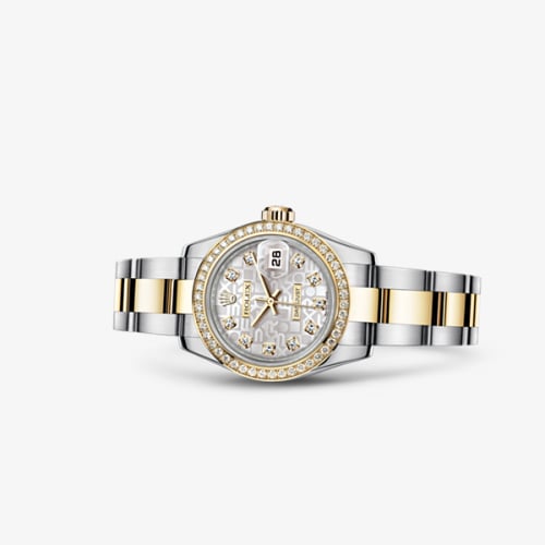 Rolex Lady-Datejust 26 Rolesor Diamond Computer Diamond Oyster