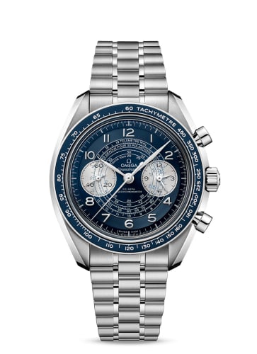 Omega Speedmaster Chronoscope Master Chronometer Stainless Steel / Blue / Bracelet