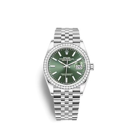 Rolex Datejust 36 Stainless Steel - Diamond / Green / Jubilee