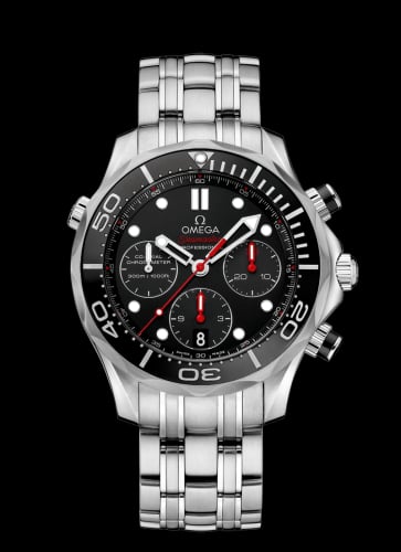 Omega Seamaster Diver 300M Co-Axial 44 Chronograph Stainless Steel / Black / Bracelet