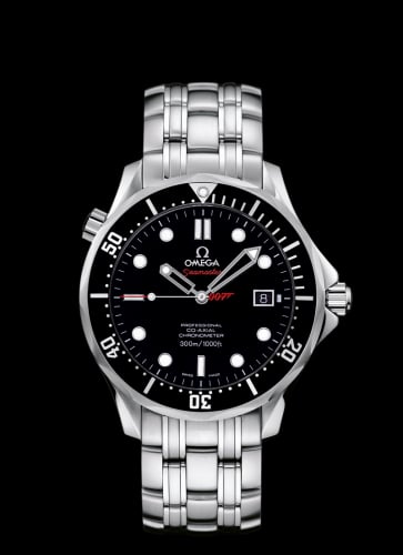 Omega Seamaster Diver 300M Co-Axial 41 Stainless Steel / Black / Bracelet / James Bond Quantum of Solace