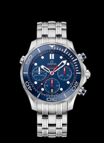 Omega Seamaster Diver 300M Co-Axial 41.5 Chronograph Stainless Steel / Blue / Bracelet