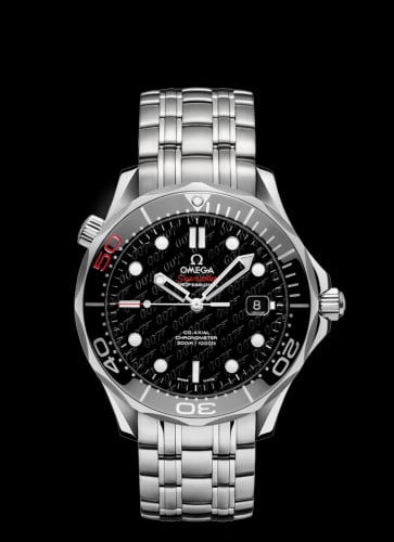 Omega Seamaster Diver 300M Co-Axial 41 Stainless Steel / Black / Bracelet James Bond 50th Anniversary