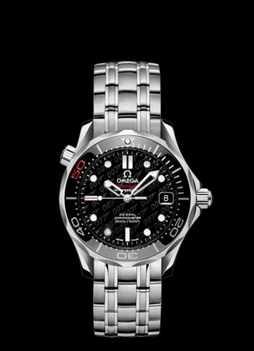Omega Seamaster Diver 300M Co-Axial 36.25 Stainless Steel / Black / Bracelet / James Bond 50th Anniversary