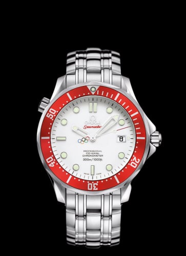 Omega Seamaster Diver 300M Co-Axial 41 Stainless Steel / White / Bracelet / Vancouver Olympics
