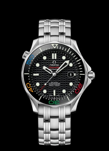 Omega Seamaster Diver 300M Co-Axial 41.5 Stainless Steel / Black / Bracelet / Olympic Collection Rio