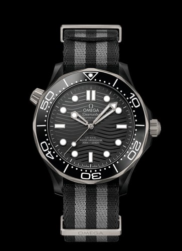 Omega Seamaster Diver 300M Master Co-Axial 43.5 Ceramic / Titanium / Black / NATO