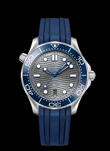 Omega Seamaster Diver 300M Master Co-Axial 42 Stainless Steel / Grey / Rubber