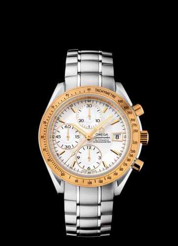 Omega Speedmaster Date 40 Stainless Steel / Yellow Gold / Silver / Bracelet
