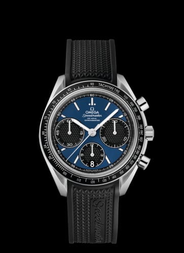 Omega Speedmaster Racing Co-Axial Chronograph Stainless Steel / Blue / Rubber
