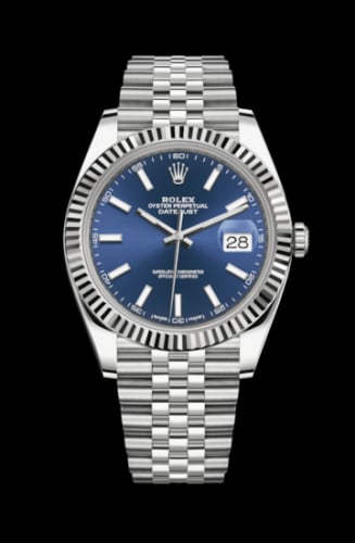 Rolex Datejust 41 Stainless Steel Fluted / Jubilee / Blue