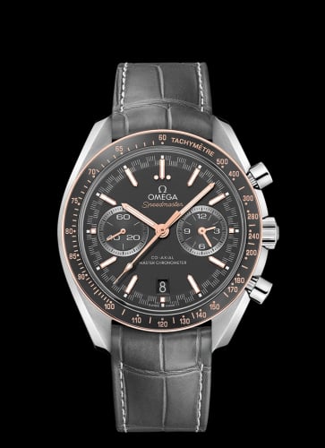 Omega Speedmaster Racing Master Co-Axial Stainless Steel / Sedna / Grey / Alligator