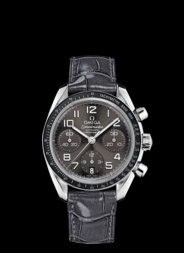 Omega Speedmaster Date 38 Stainless Steel / Grey