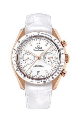 Omega Speedmaster Moonwatch Co-Axial Orange Gold / White