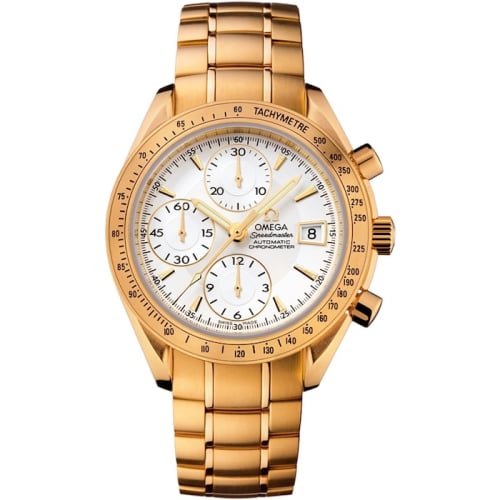 Omega Speedmaster Date 40 Yellow Gold / Silver / Bracelet