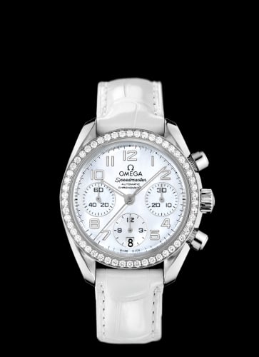 Omega Speedmaster Date 38 Stainless Steel / Diamond / MOP