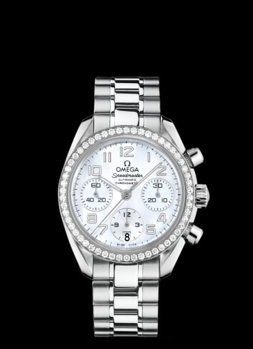 Omega Speedmaster Date 38 Stainless Steel / Diamond / MOP / Bracelet
