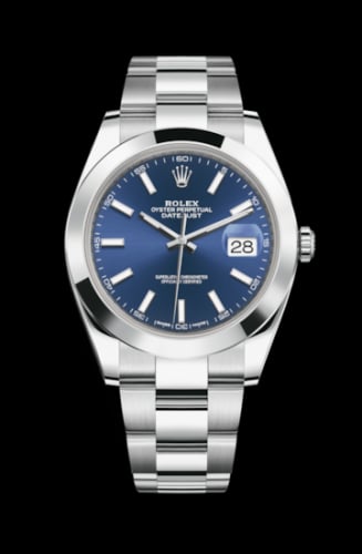 Rolex Datejust 41 Stainless Steel Smooth / Oyster / Blue