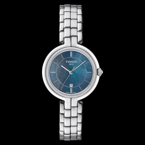 Tissot Flamingo Stainless Steel / Black MOP / Bracelet