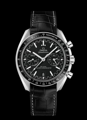 Omega Speedmaster Racing Master Co-Axial Stainless Steel / Black / Alligator
