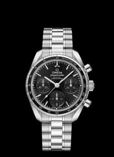 Omega Speedmaster Co-Axial 38 Stainless Steel / Black / Bracelet